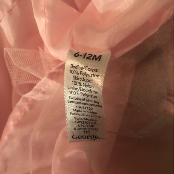 Sleeveless Pink Dress Size 6-12 Months - Picture 2 of 4